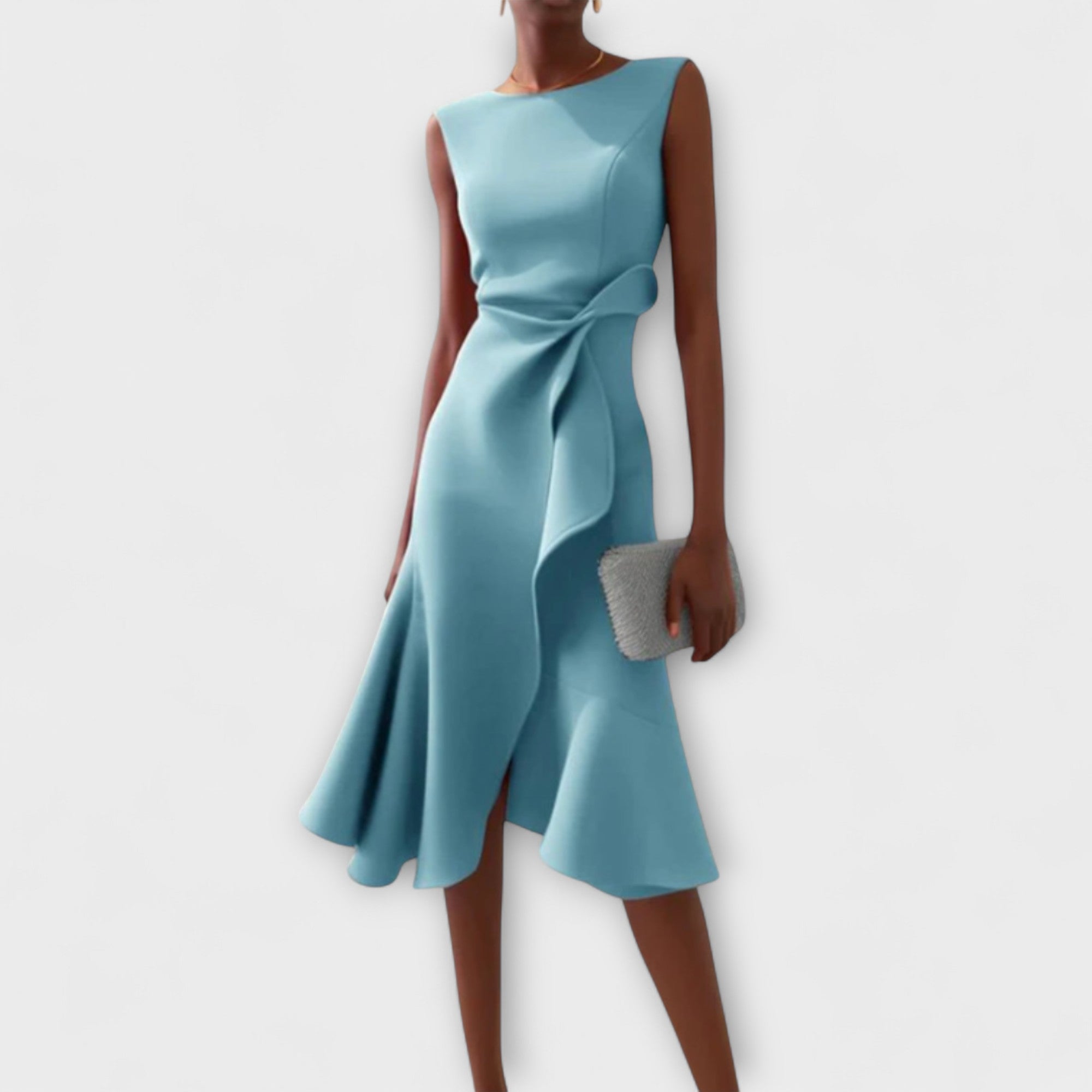 Aria | Asymmetrisches Midikleid mit Falten