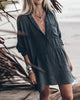 Daliah | Urban Shirt Minikleid mit Manschettenärmel