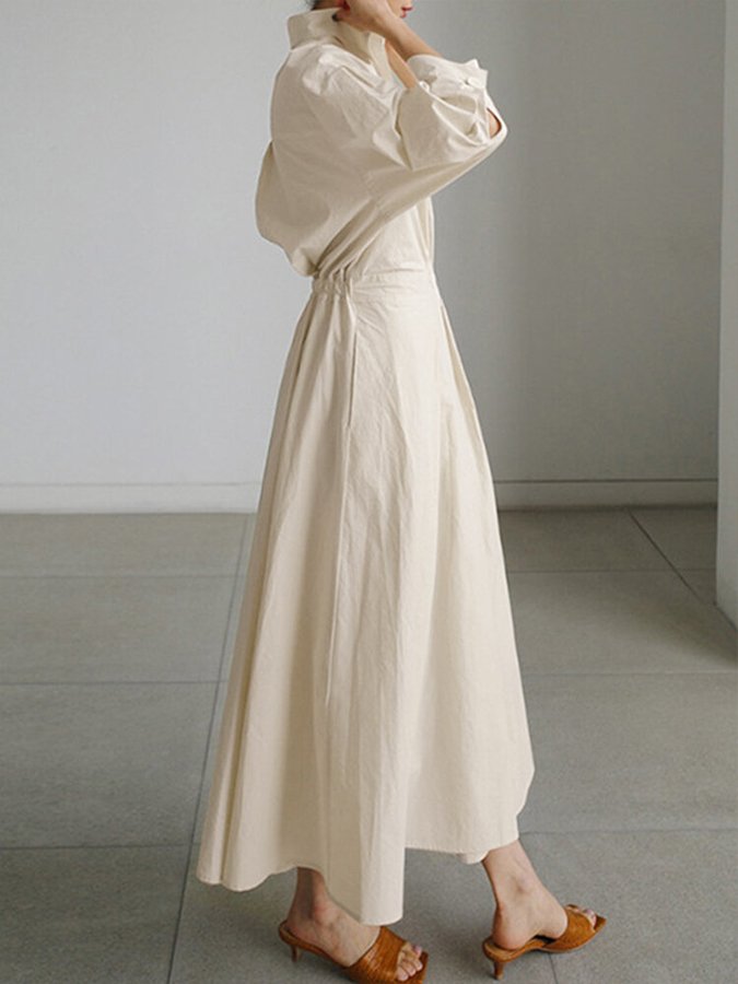 Geneviève| Elegantes Maxikleid mit fließendem Schnitt