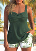 Zaryn | Tankini-Set mit Palmenmuster