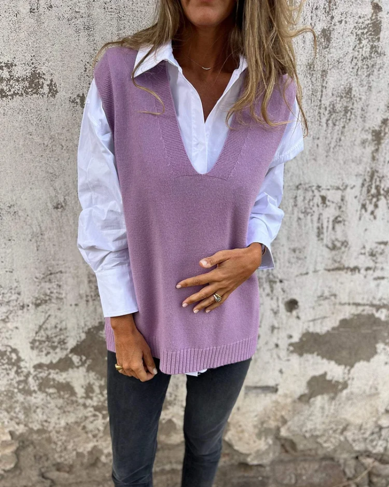 Anissa | Kuschelige Strickweste für Damen