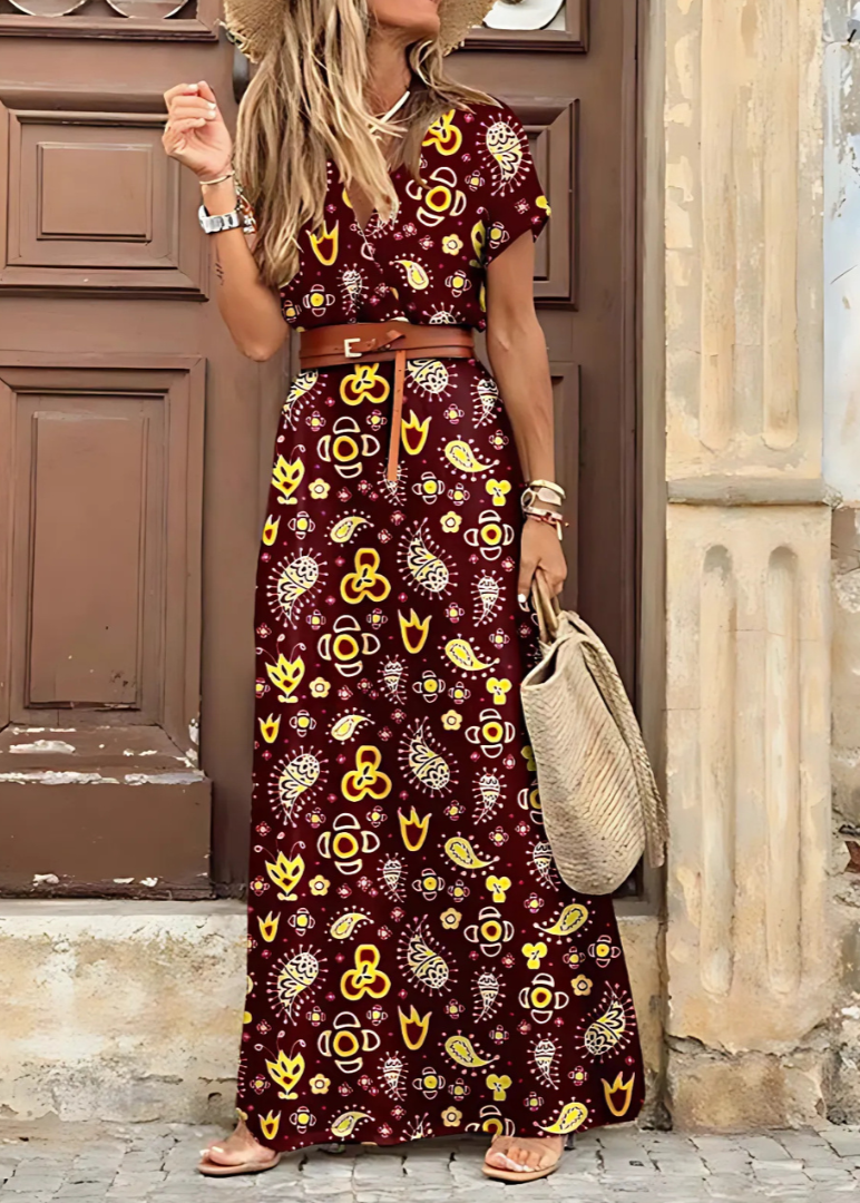 Giana | stilvolles Maxikleid im Boho-Look