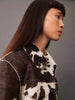 Lianora™ – Gemusterte Lederjacke - S