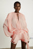 Emberlynn | rosa Minikleid mit gerafftem Design