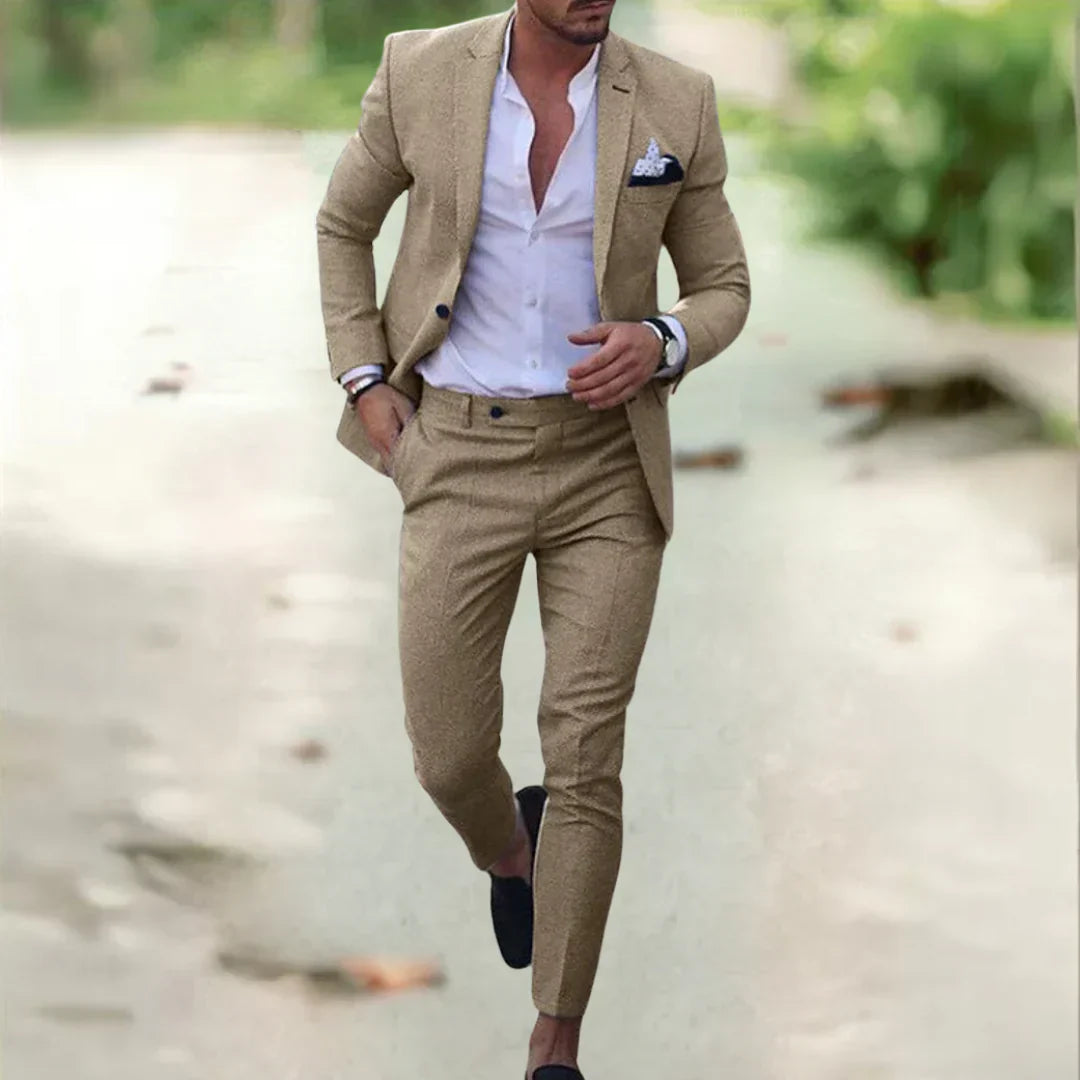 Aristocrato™ - Eleganter und luxuriöser Anzug - Braun / M