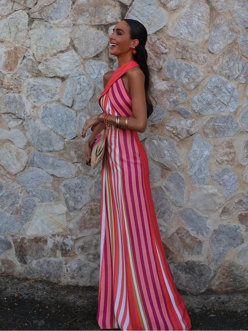 Effie | stylisches Streifenkleid mit Kreuzträgern für den perfekten Sommerlook