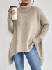 Briella | Eleganter Damenpullover, lang & kuschelig mit Rollkragen
