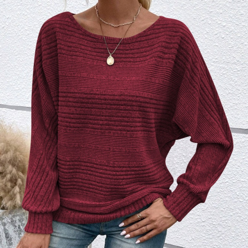 Yarisa | Gestreiftes Langarmshirt mit Rundhals