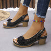 Giona | Schicke florale Keilsandalen