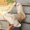 Nycha | Flache Sandalen mit offener Spitze und Schnalle