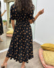 Caliste | Stilvolles Kleid mit Polka-Dots und tiefem V-Ausschnitt