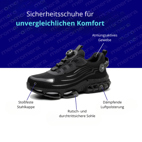Holger - Orthopädische Sicherheitsschuhe S3 - Schwarz / 36