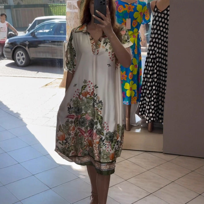 Liora | Elegantes Kleid mit Blumenprint