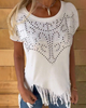 Everly | Modisches T-Shirt mit Nietenfransen-Detail
