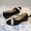 Elsia | Elegante Kristall-Bogen-Keilabsatz-Sandalen