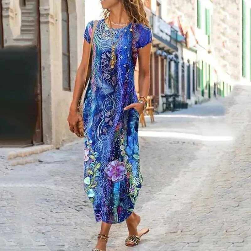Freta | Natur Inspiriertes Maxikleid