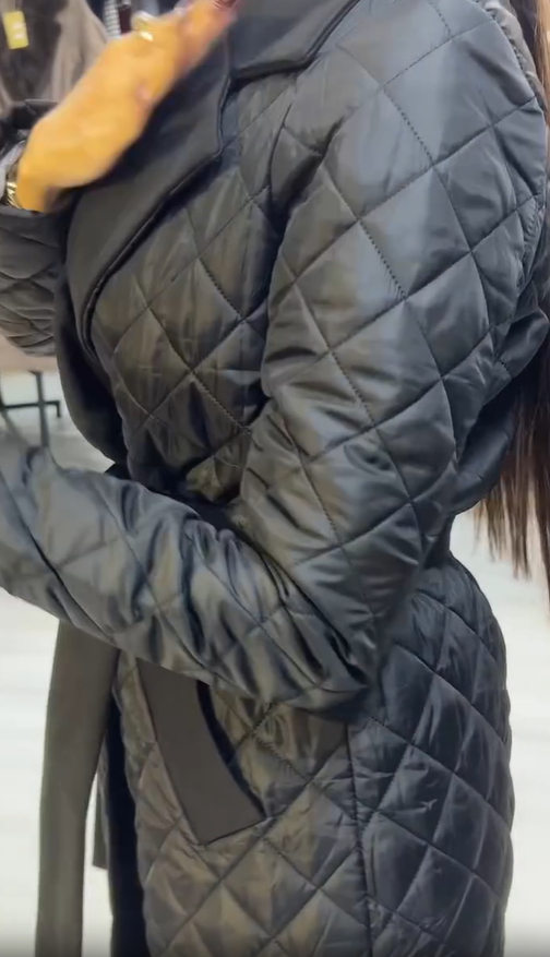 Elisabeth | Gesteppten Mantel in mittlerer Länge