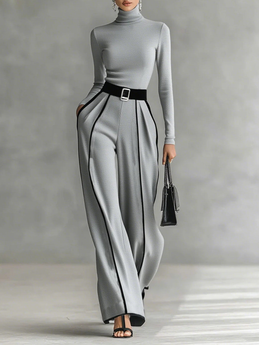 Glaizen | Oberteil & Weite Hose Set