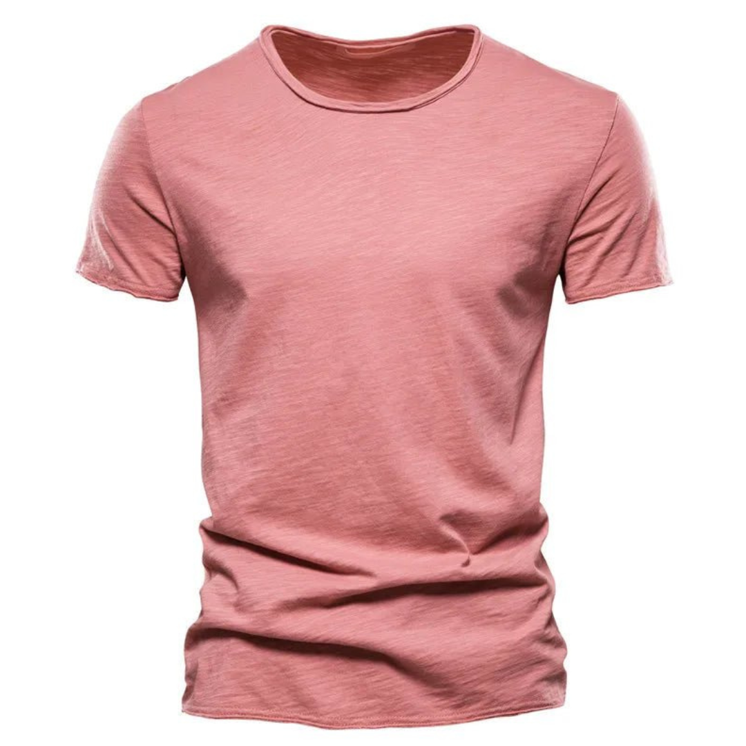 Julian™ | Klassisches T-Shirt - Rosa / S