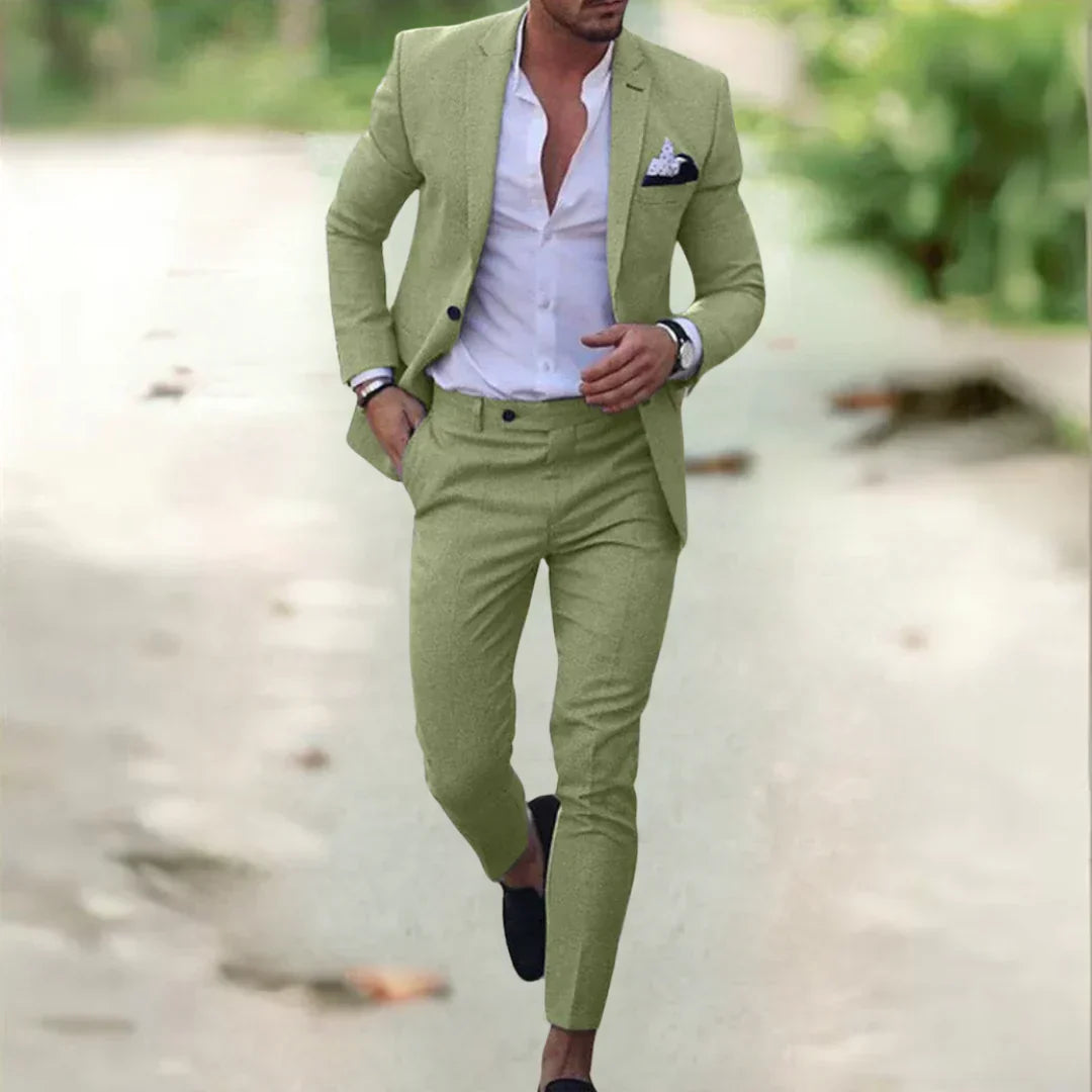 Aristocrato™ - Eleganter und luxuriöser Anzug - Grün / M