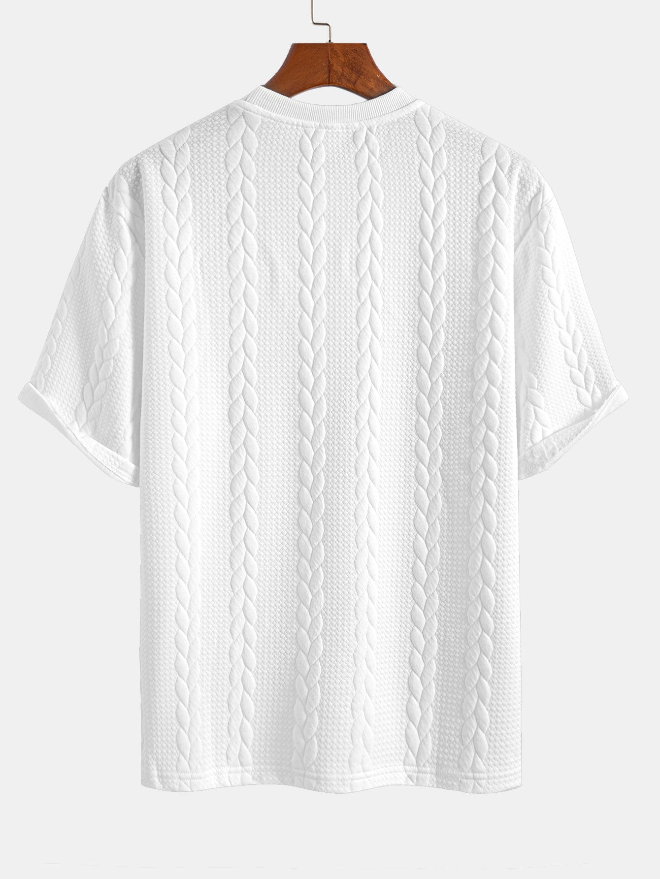 Rudy | Lässiges Relax Fit T-Shirt mit Twist-Jacquard-Shorts