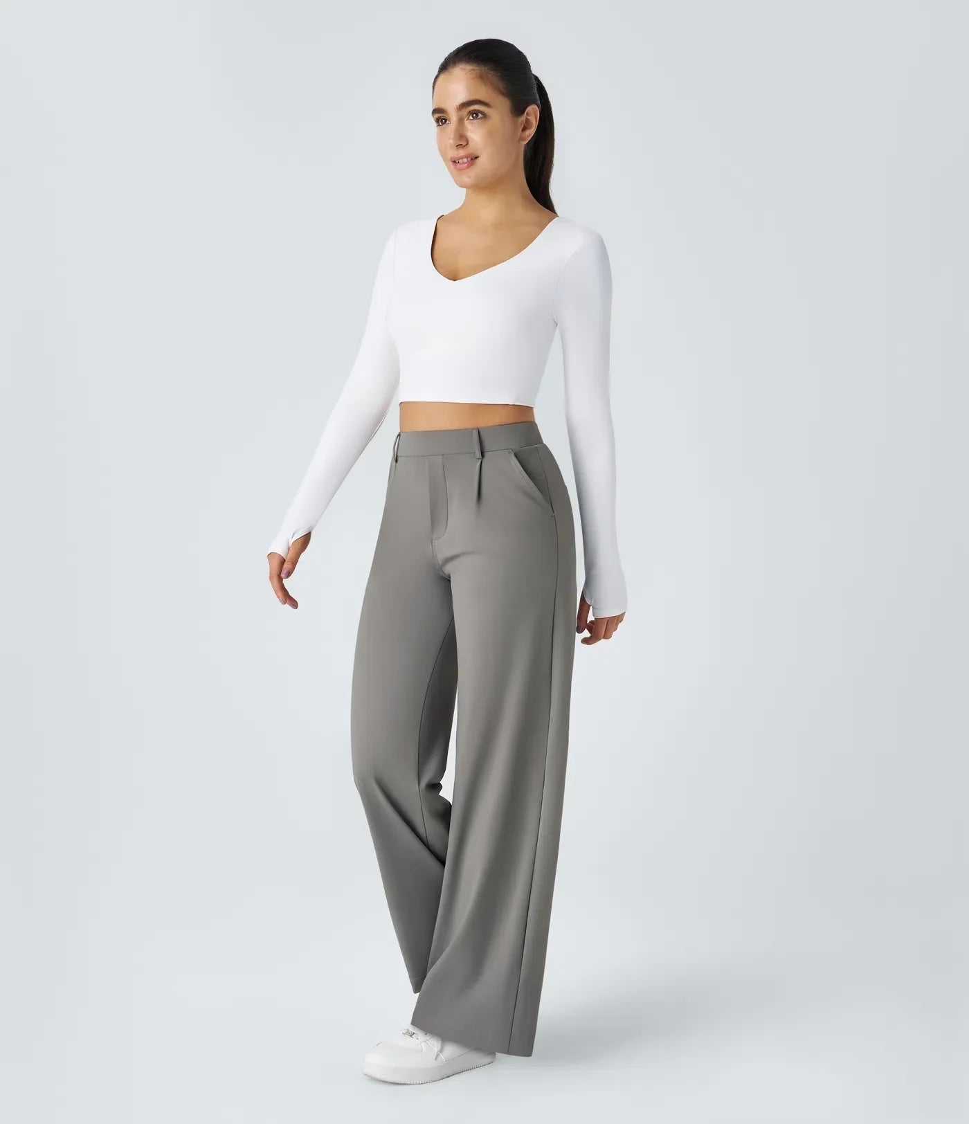Kora | Damenhose, hoch tailliert & elegant