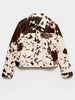 Lianora™ – Gemusterte Lederjacke - S