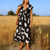 Teresa | elegantes Kleid mit fließendem V-Ausschnitt
