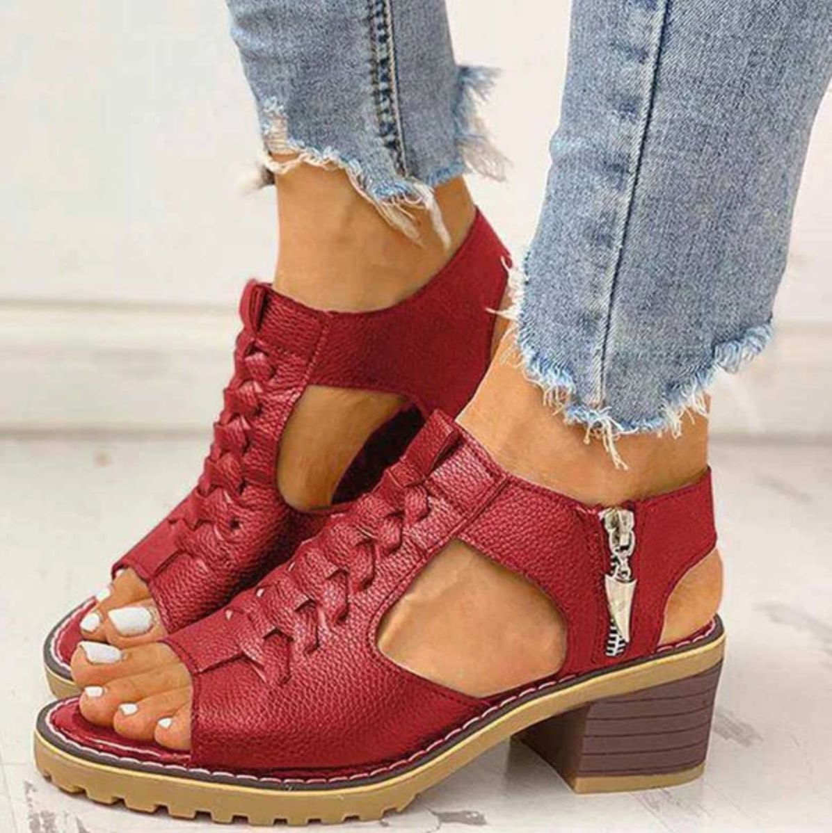 Arely | stilvolle orthopädische Sandalen mit trendigem Blockabsatz