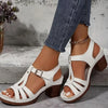 Lotus | Damen Sandalen mit Blockabsatz und Cut-Outs