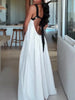 Ria | Zweifarbiges Bustier-Maxikleid