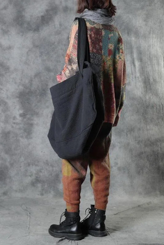 Marieth | Bunter Boho-Strickpullover mit Blumenmuster