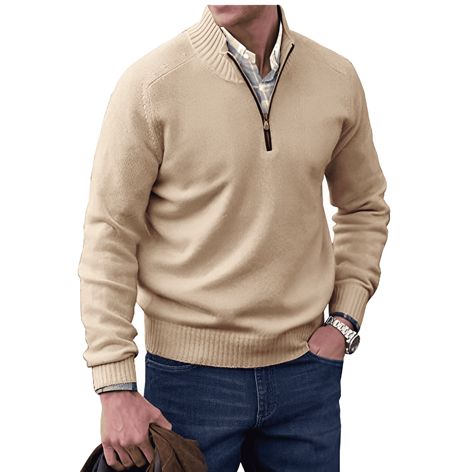 Rohan | Eleganter Pullover mit Reißverschluss