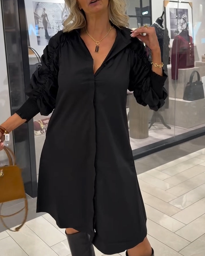 Clementine | Damen-Hemdblusenkleid mit Kragen, elegant & modern