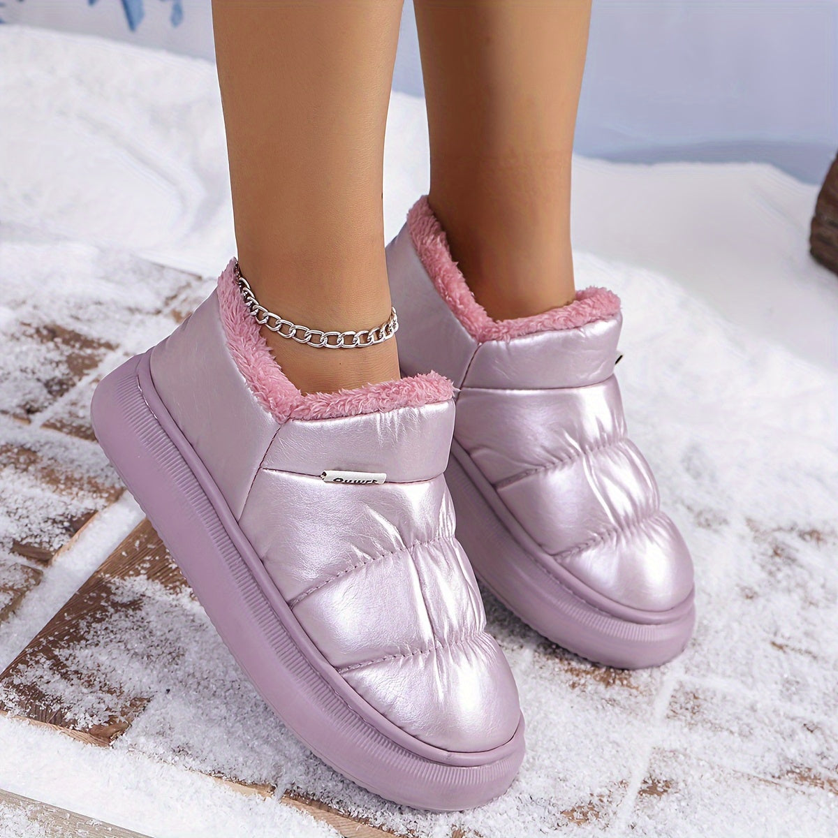 Makayla | Slip-On Schneestiefel für Damen, gemütlich & funktional