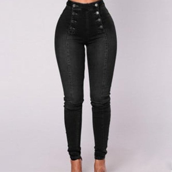 Violetta™ – High-Waist Jeans mit Doppelknopfleiste