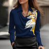 Chana | Elegantes seidiges Langarm-Top