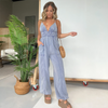 Alana | Stilvoller Denim-Overall mit tiefem V-Ausschnitt für Damen