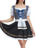 Kariertes Oktoberfest Dirndlkleid für Damen