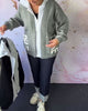Marcelie | Langer Pullover-Mantel mit Print