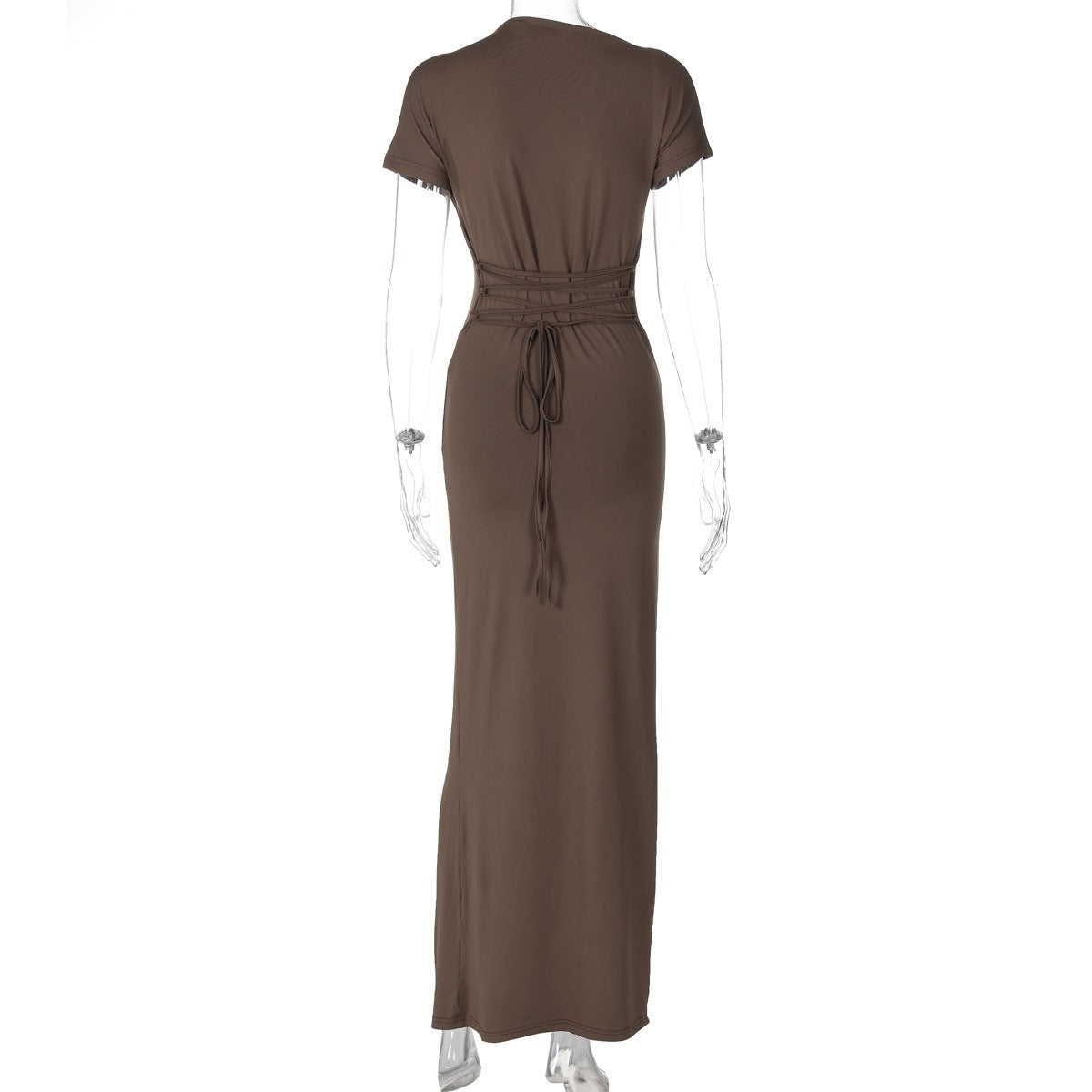 Averie™ | Leichtes Plisseekleid mit Kurzarm & Schnürung