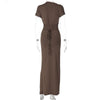 Averie™ | Leichtes Plisseekleid mit Kurzarm & Schnürung