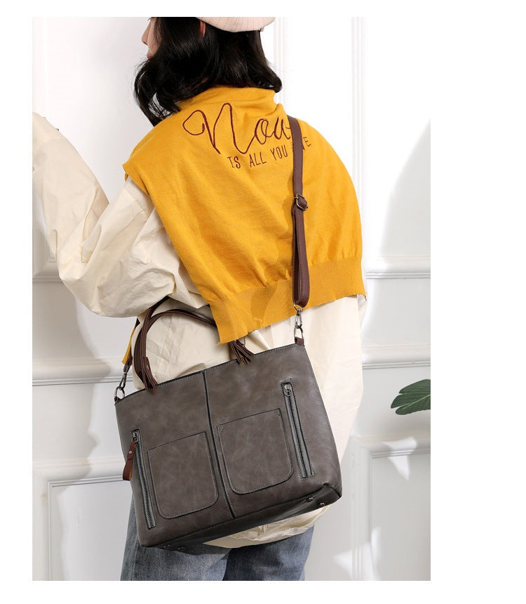 Johann | Stilvolle Damen Ledertasche im Vintage-Stil