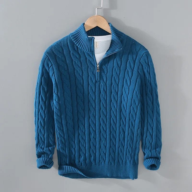 Danny™ | Nordic Zip-Pullover - Blau / M