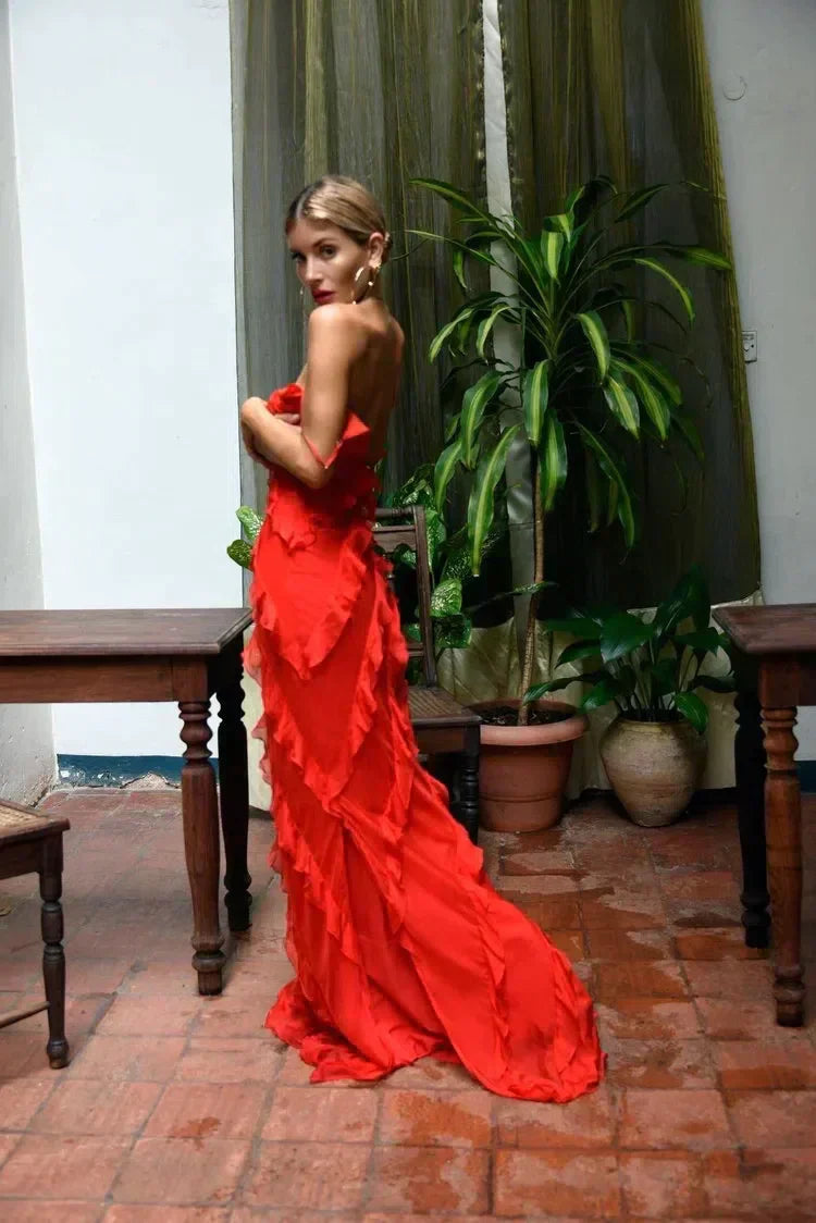 Lana | Feminines Rüschenkleid für Damen