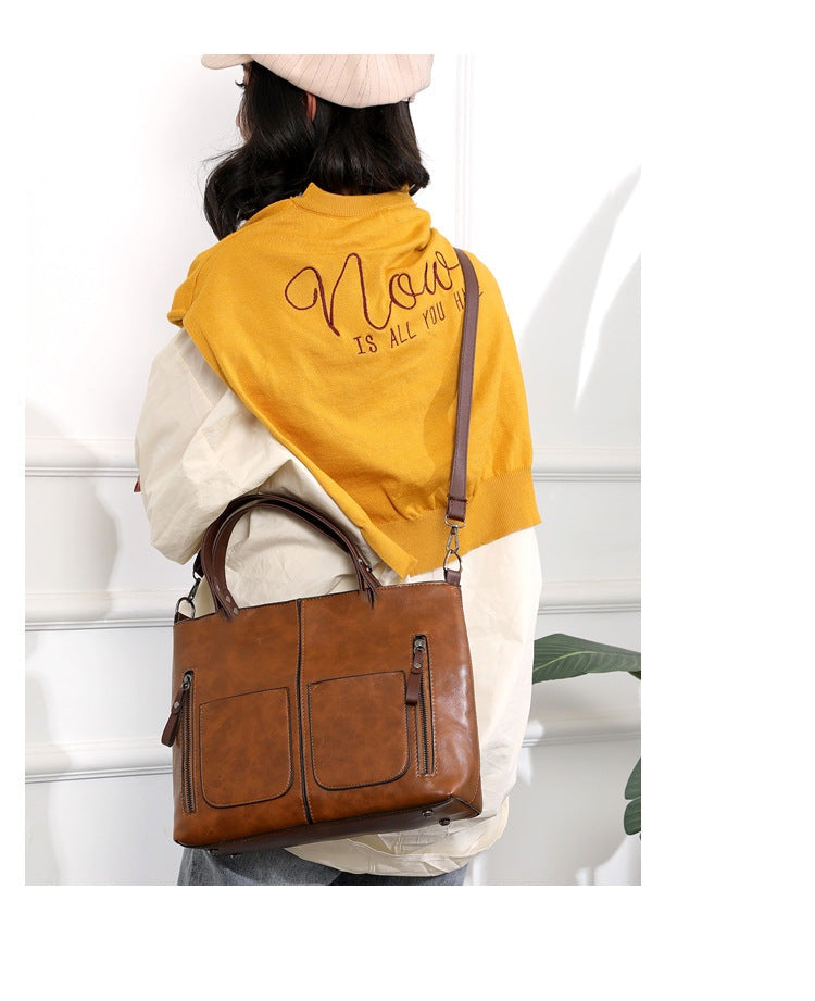 Johann | Stilvolle Damen Ledertasche im Vintage-Stil