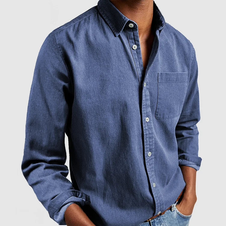 Ruben | Lässiges Hemd - Blau / M