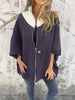 Mika | Lässige Jacke mit hohem Kragen - Jacket - Grau / S