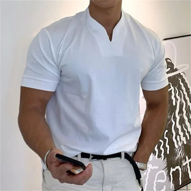 Axon | Kurzarm-Shirt mit V-Ausschnitt