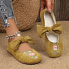 Nataly | modische flache Schuhe mit Schleifenakzent